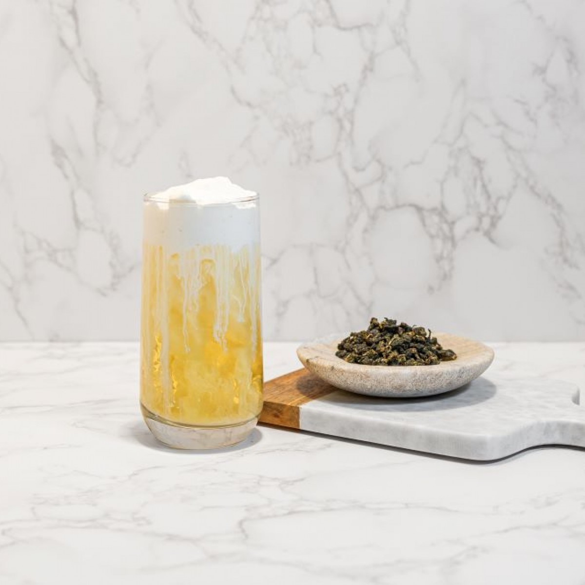 Lychee Oolong Tea With Sea Salt Cream Factory Tea Bar