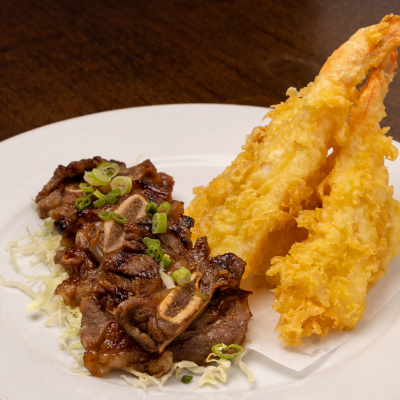 Short Rib & Tempura Entree