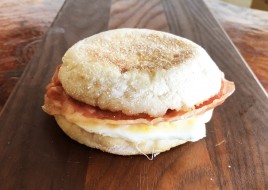 Smoked Bacon Provolone Breakfast Sandwich