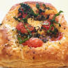 Tomato Basil/ Mozarella Puff Flat (Vegan)