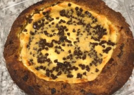 Open-Face cheese with Chocolate chip Coffee Cake 