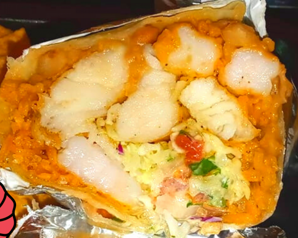Baja Shrimp and Fish Burrito