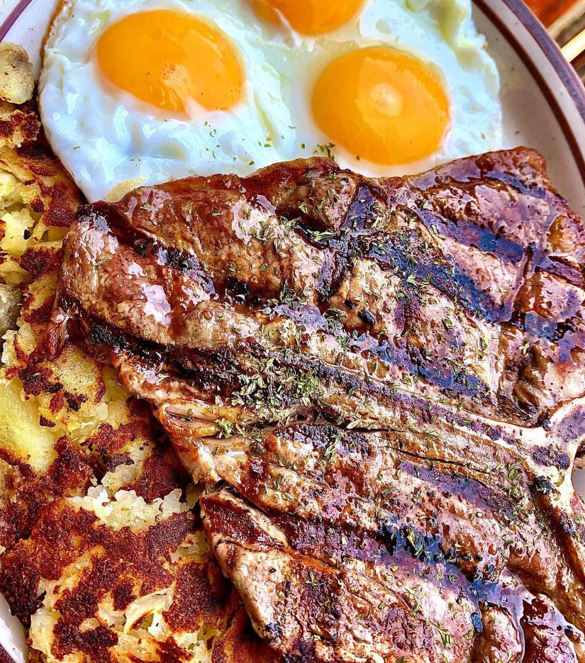 TBone Steak and Eggs