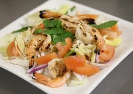 26. Pla Koong (spicy shrimp salad)