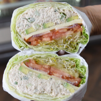 No Carb Tuna Salad Wrap - Hot