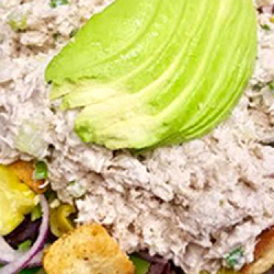 House Salad with Tuna Salad