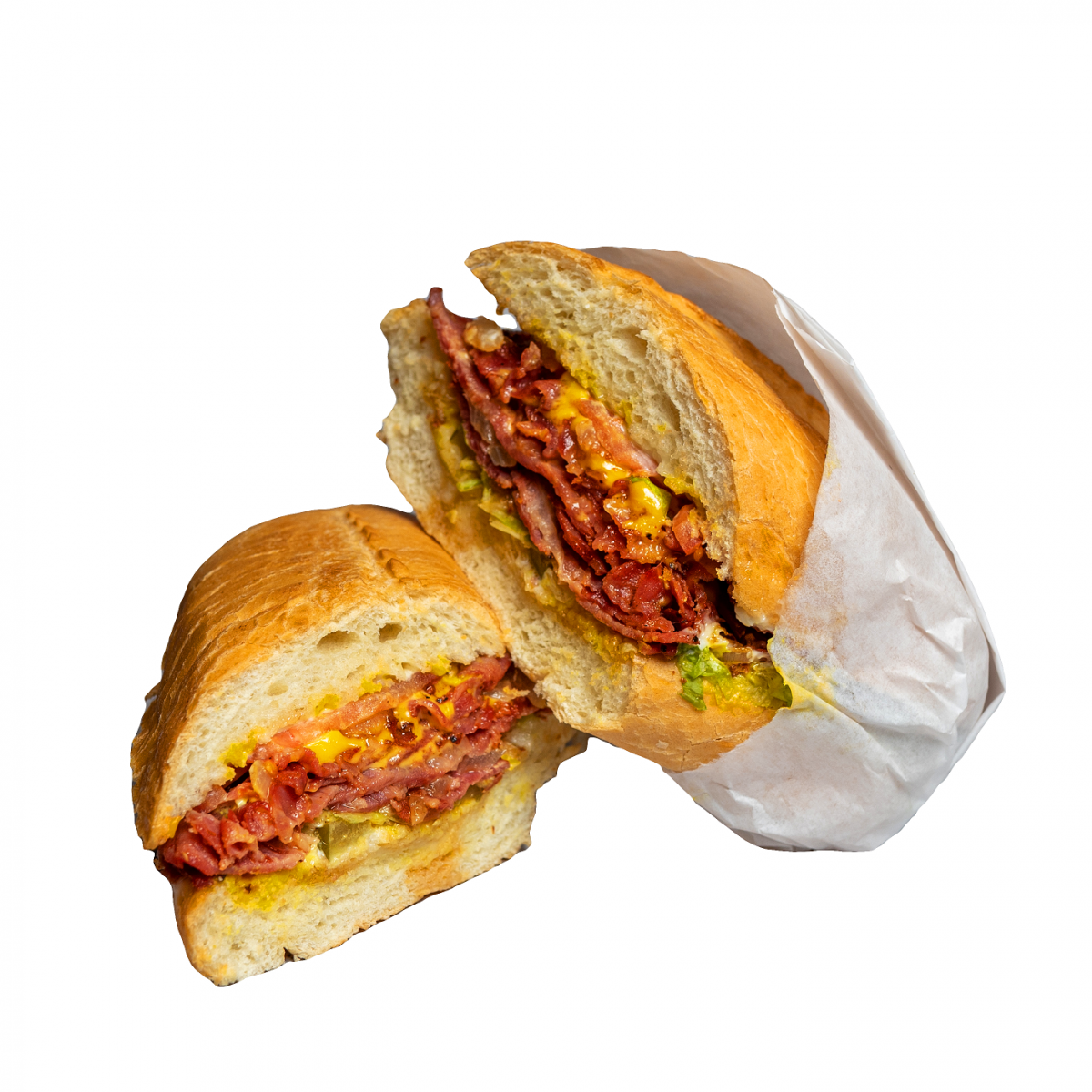 Pastrami Sandwich Burger Bun