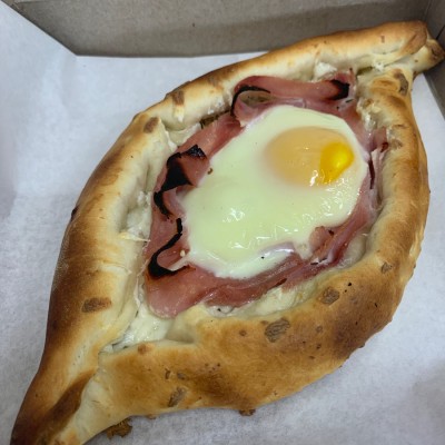 Ham Kachapuri Regular Size (Two Eggs)