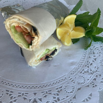 Cheese Mashrouha Wrap w/ Veggies