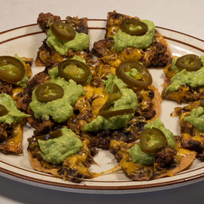 Nachos Rancheros with Meat