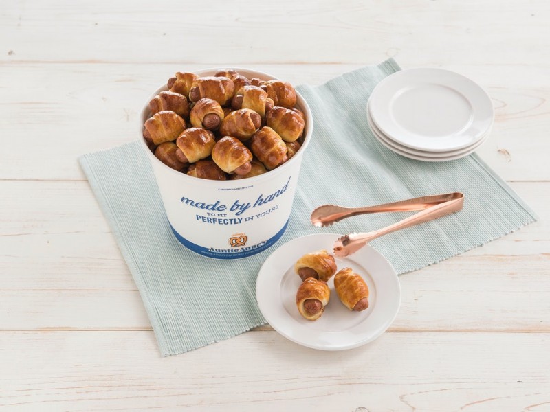 Mini Pretzel Dogs Bucket