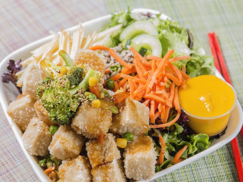 Fried Tofu Salad