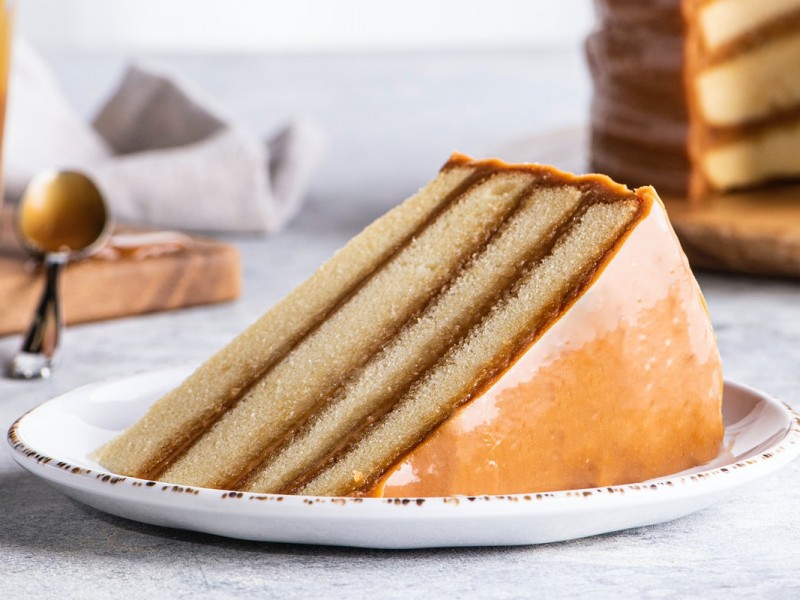 Caramel Cake Slice