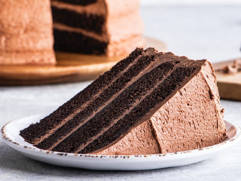 Chocolate Cake Slice