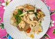 Pad Woon Sen with Chicken and Shrimp