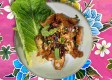 YUM KAI SAAP (Spicy Fried chicken Salad)