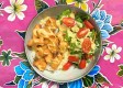 Crispy Salmon lime mayo Rice bowl