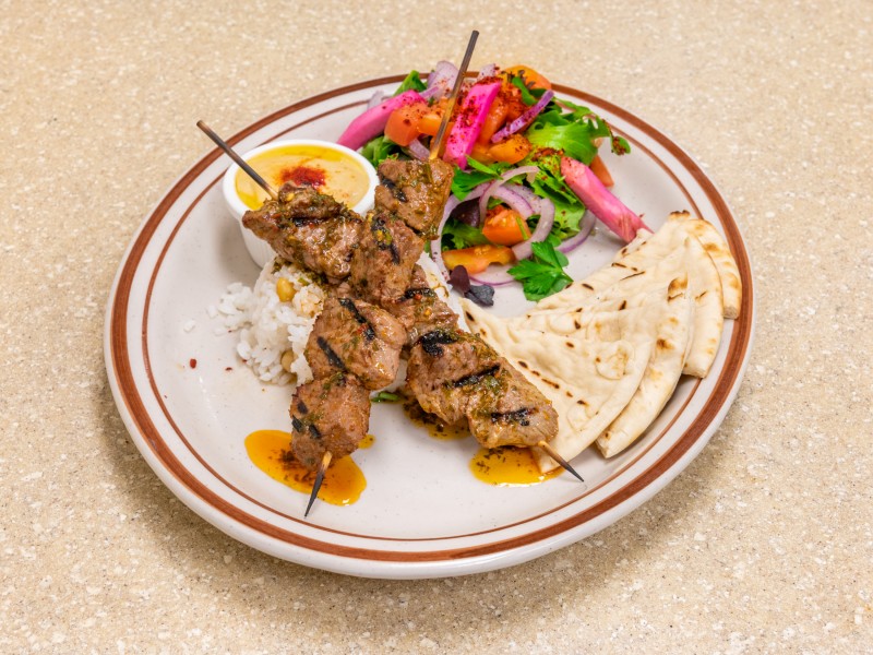 Beef Shish Kebab Plate