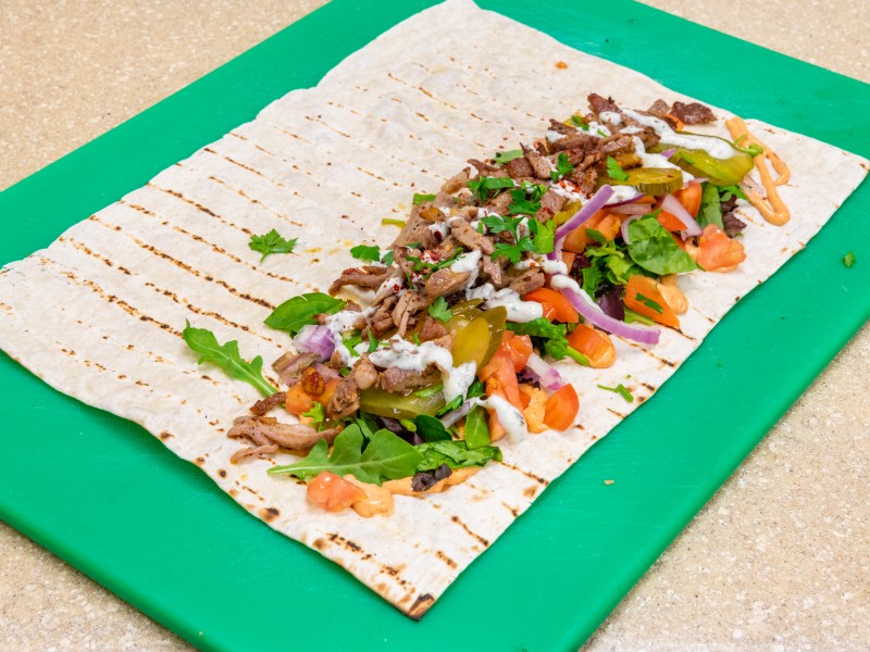 Beef Shish Kebab Wrap