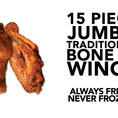 BONE-IN Wings (15 PCS)