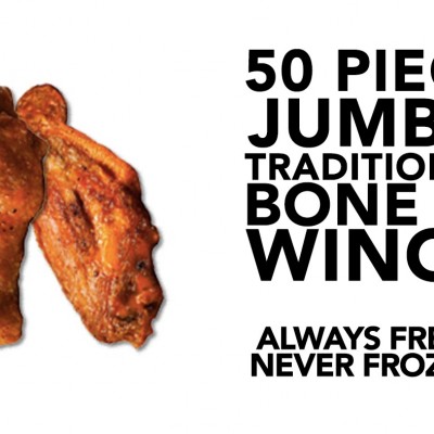 BONE-IN Wings (50 PCS)