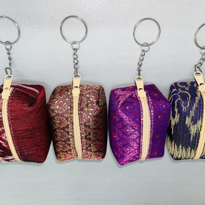 Thai silk coin purse