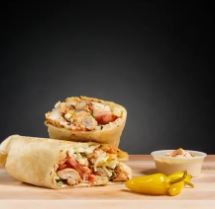 Mediterranean Chicken Kabab Burrito