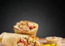 Mediterranean Chicken Kabab Burrito
