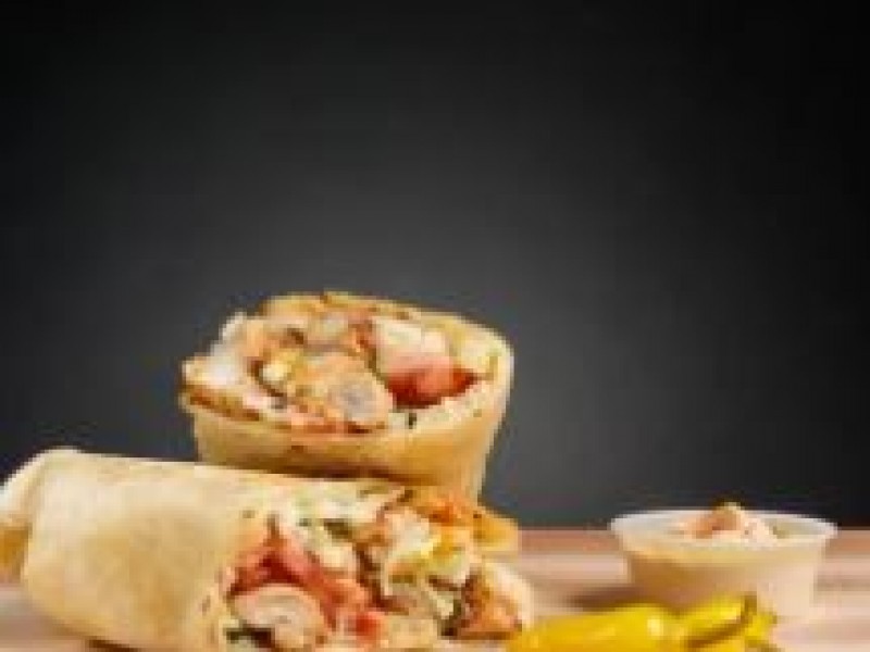 Mediterranean Chicken Kabab Burrito