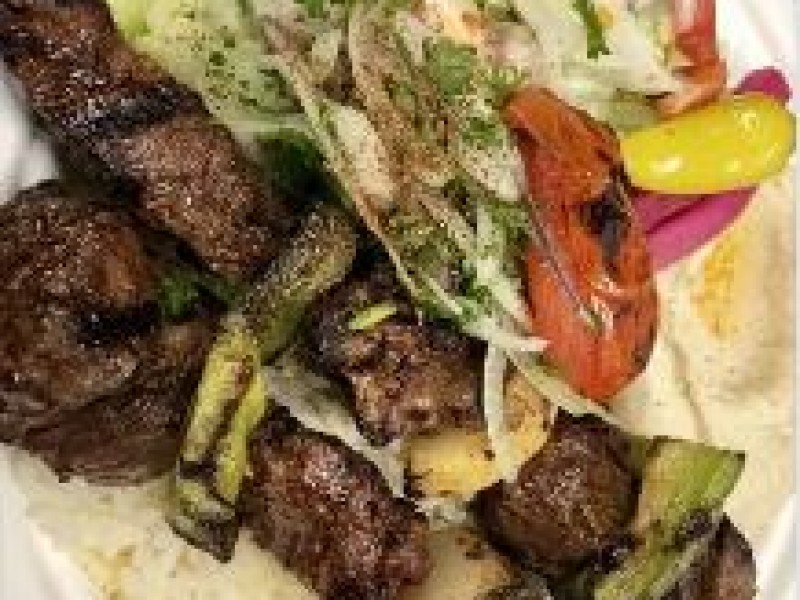 Beef Brochette Plate (2 pcs)