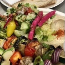 Veggie Brochette Plate (2 pcs)