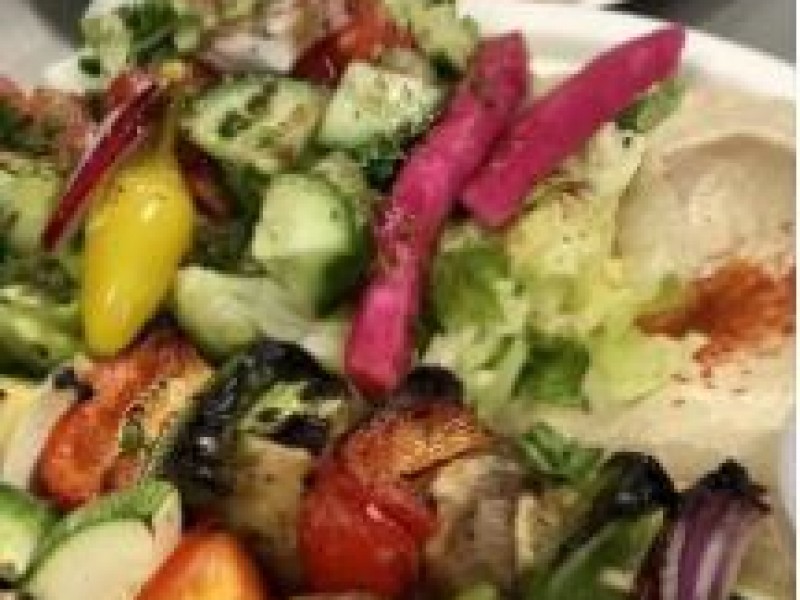 Veggie Brochette Plate (2 pcs)