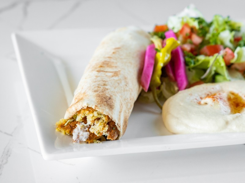 Falafel Tartine Sandwich Meal