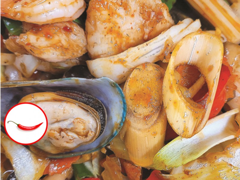 Spicy Seafood Dry