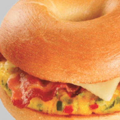 #11 OMELET & BACON BAGEL