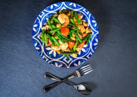 ASPARAGUS AND MUSHROOM