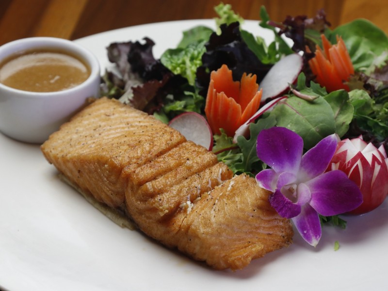 Grilled Salmon Salad