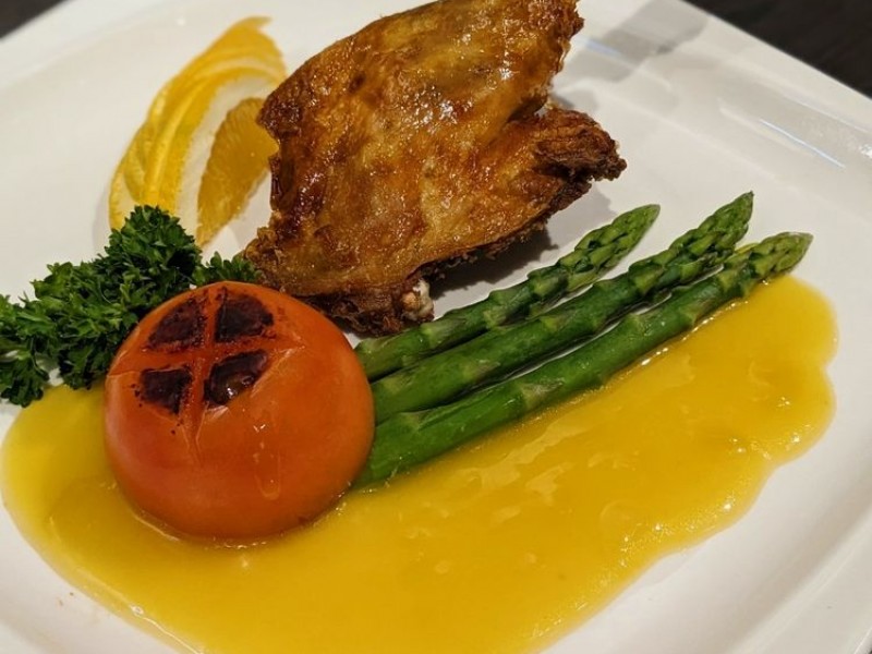 Duck Confit with Orange Sauce