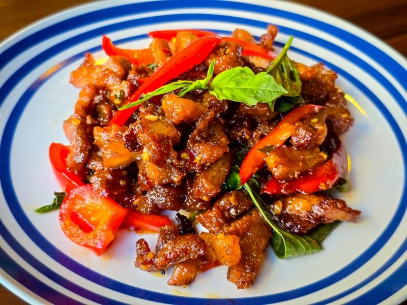 Crispy Pork Basil