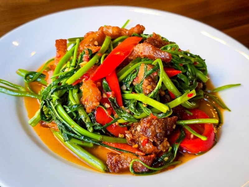 Pak Boong Moo Krob