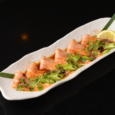 Sear Salmon Belly Carpaccio (6 pcs)