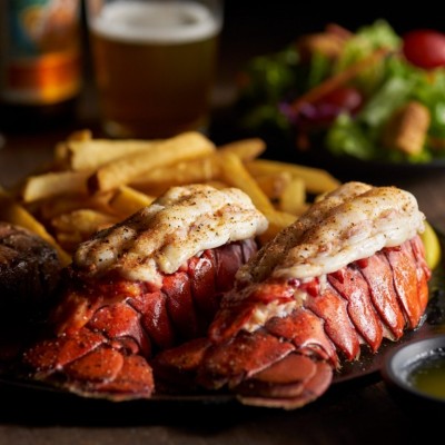 Twin Cold-Water Atlantic Lobster Tails Entree