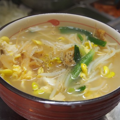 Dried Pollack Soup  (콩나물북어국)