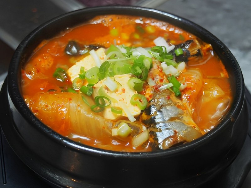   Saury Kimchi Stew (꽁치 김치찌개)