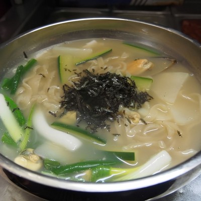 Seafood Noodle Soup (해물칼국수)