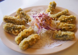 Fried Glass Noodle Rolls (김말이튀김)