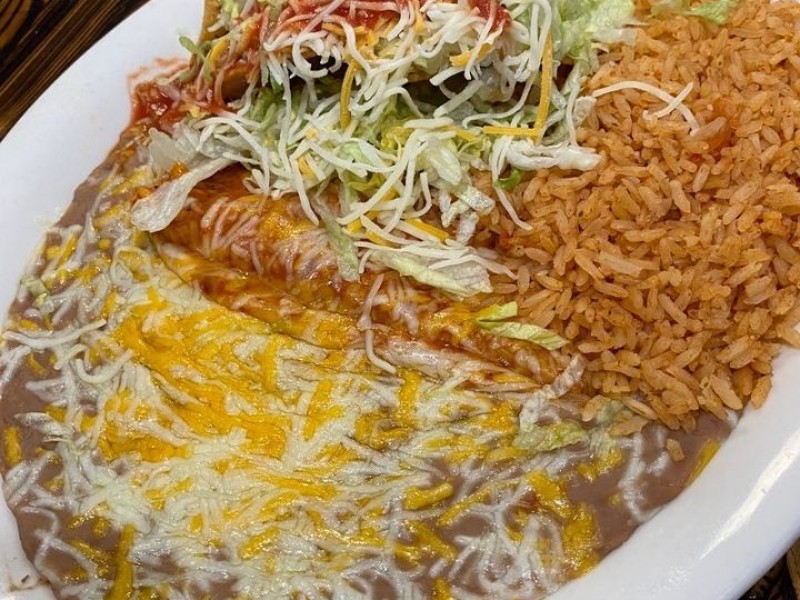 #7A-One Enchilada & One Hard Taco