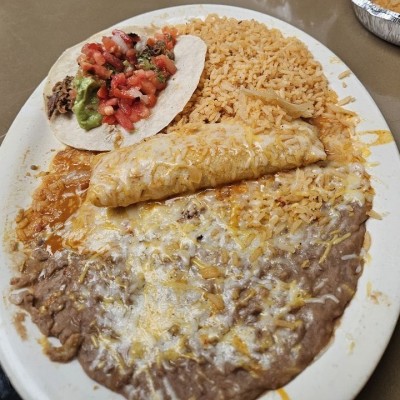 #7B-One Enchilada & One Soft Taco