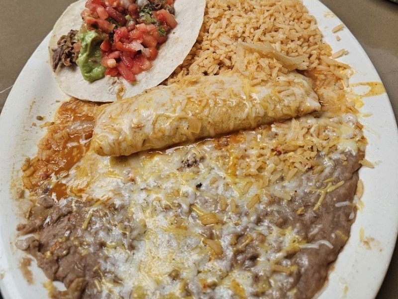 #7B-One Enchilada & One Soft Taco