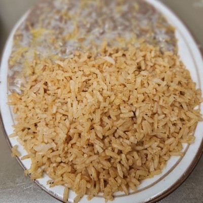 Spanish Rice & Refried Beans
